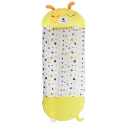 China Hybrid Type Cute Animal Cartoon Sleeping Bag Kids Kid Warm Sleeping Bag For Girls With Pillow for sale