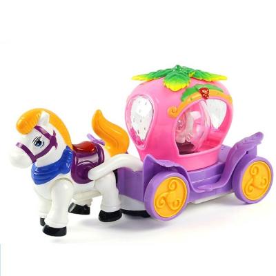 China ChuangFa Toys Bo Bump And Go Trolley With Light Noise The Princess Trolley Toys NO-6633 for sale