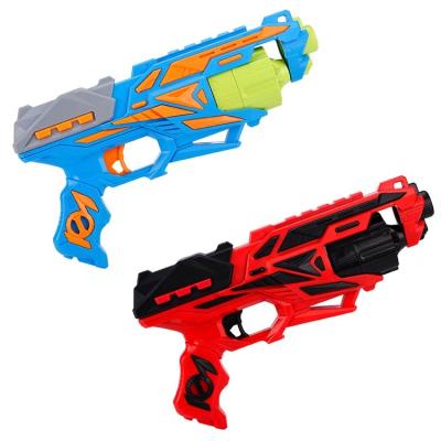 China Toy Plastic Soft Bullet Gun Plastic Toys For Kids EVA Bullet Pistol Red Blue Shooting Toys for sale