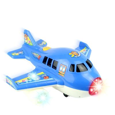 China ChuangFa plays battery-powered airplanes airline sound board flash bump and go passenger plane with light and sound NO-4488 for sale