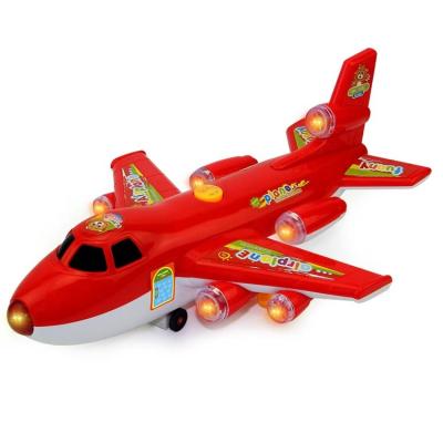 China ChuangFa Toys NO-3322 Red White Blue Airline Battery Operated Kids Electric Flat Toys for sale