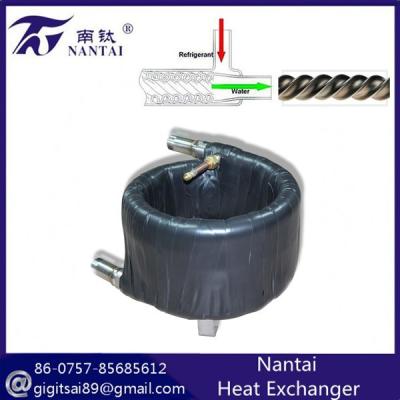 China Cross Flow Double Helix Heat Exchanger Coils For Domestic Water Heaters for sale