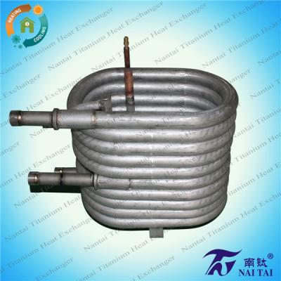 China Mariculture 10 Ton Convoluted Stainless Steel Tube in Tube Heat Exchanger for sale