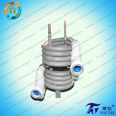 China China Wholesale Cooling Titanium Tub Various Milk Titanium Coaxial Heat Exchanger for sale