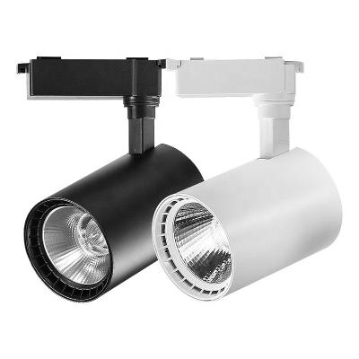 China Aluminum Australian Standard Showroom Dimmable 25W Cob Driver COB-Beam Adjustable Decorative Led Home Track Light en venta