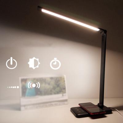 Κίνα Modern Wireless USB Charger LED Desk Lamp Charging 3 Modes Reading Table Light Touch Control Dimmable προς πώληση