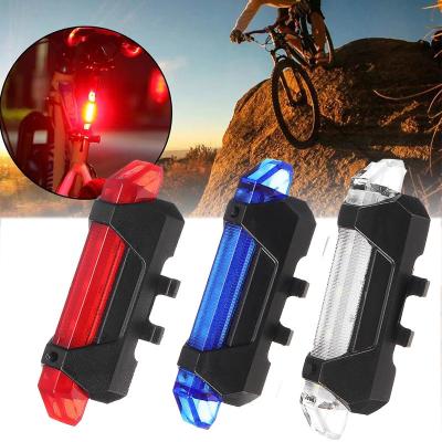 중국 Hot Selling Super Bright Blue COB USB Rechargeable 260 Degree Red Light COB Led 5 Modes Bike Taillights Bike Rear Light 판매용