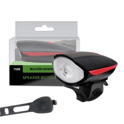 Китай Top Seller Waterproof Led Bike Front Light With Horn Charging Speaker And Waterproof Bicycle Lights продается