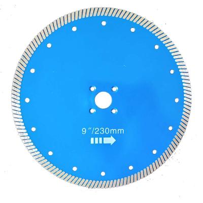 China Ceramic/Porcelain/Granite/Marble/Quartz Tile 230 Mm 9 Inch Granite Hot Pressing Sintered Thin Saw Blade Turbo Diamond Saw Blade for sale