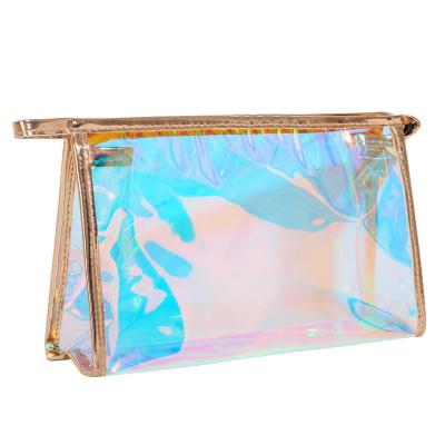 China Fashion Gulidd Fashion Ladies Travel Pockets Waterproof Tote Bag Makeup Bags Transparent Clear PVC Cosmetic Bag for sale