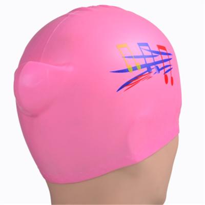 China More Comfortable Large Size Hair Protection Silicone Swim Cap For Long Hair People for sale