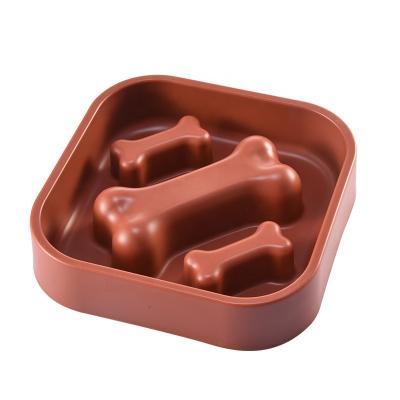 China Viable Hot Style Bone Proof Choke Proof Bowl Plastic Slow Food Pet Bowl Set for sale