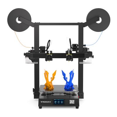 China GEMINI S IDEX bed impresora 3d diy glass multi color 3d printer dual color dual extruder 3d printer machine two for sale