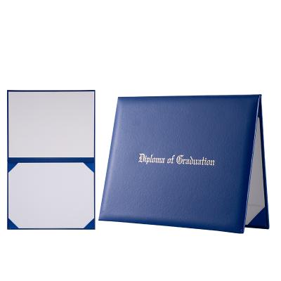 China Royal Blue Diploma Paper Cover for US Letter Size Award Certificates 8.5