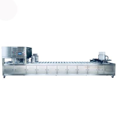 China CH60-4 Automatic Lines Plastic Cup Food Tray Filling Plastic Cup Sealing Machine for sale