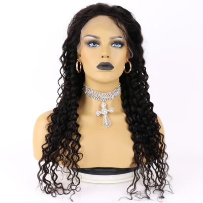 China Deep Wave 40 Inch Wig Hair Lace Front 13x6 13x4 Pre Plucked Deep Part Deep Wave Curly Hair Hair Wigs for sale