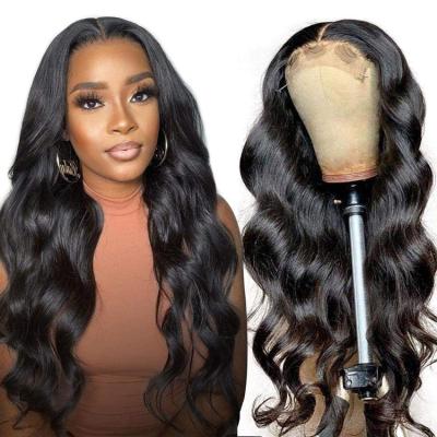 China Body Wave Front Human Hair Wigs 13x5x1 Lace Front Human Hair Wigs Brazilian T Part Lace Wigs Pre Plucked With Baby Hair for sale