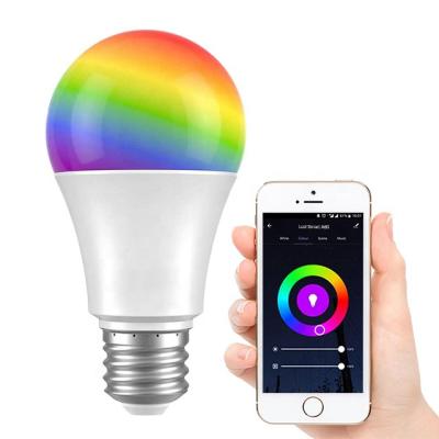 China Google Assistant A60 Wifi Smart LED Light Bulb 10W 1100LM E27 E26 Smart Home Bulbs Work with Alexa and Google Home for sale