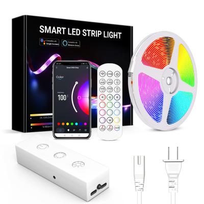 China Residential Smart WiFi 150 300 LED RGB LED Strip Light 12V Remote Control Flexible Tape Light 12V APP for sale