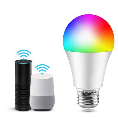 China A60/A19 Wifi Light Bulb Smart LED Residential Smart Bulb 9W 900LM E27 E26 Smart Bulbs Work with Alexa and Google Assistant for sale