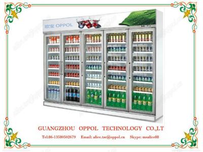 China OP-202 Big Capacity Supermarket Display Cooler Beverage Storage Freezer for sale