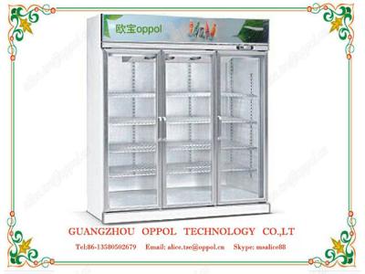 China OP-204 Customized Size Freezer Adjustable Shelf Cooler Beverage Display Freezer for sale