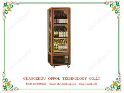 China OP-409 Logo Printed Accepted Freezer Wine Cooler Single Temperature Freezer for sale