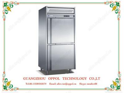 China OP-500 Restaurant Kitchen Fridge Freestanding Refrigerator Double Door Freezer for sale