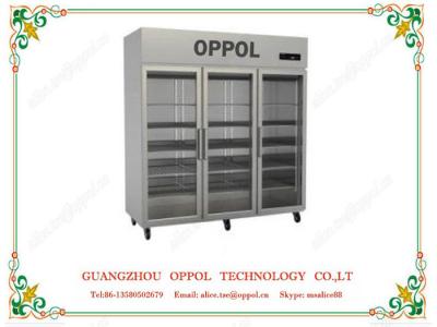 China OP-503 Glass Door Kitchen Fridge Customized Volt Refrigerators Kitchen Freezer for sale