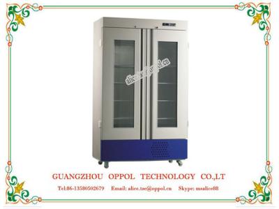 China OP-803 White Finishing Glass Door R600a Refrigerant Pharmacy Cooler Fridge for sale