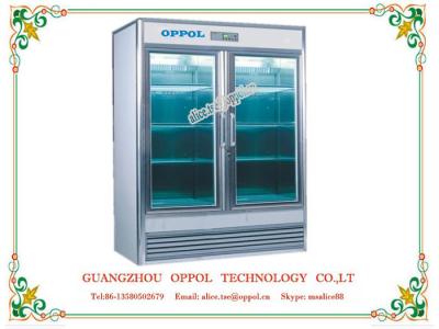 China OP-903 Unique Soft Design Sunscreen Glass Doors Vertical Display Refrigerator for sale