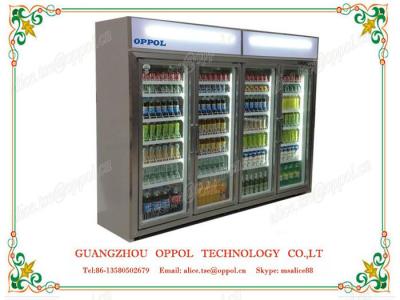 China OP-1103 Air Cooling Drink Display Large Capacity Upright Commercial Refrigerator for sale