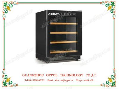 China OP-410 Single-Zone Adjustable Thermostat 90L Capacity Mini Red Wine Cooler for sale