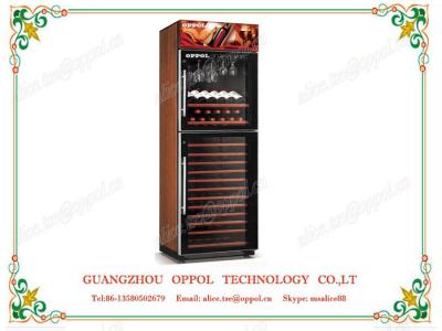 China OP-416 OEM ODM Accepted Freestanding Air Cooling Red Wine Display Refrigerator for sale