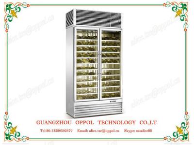 China OP-418 CE Approved LED Light Display Waterproof Fan Red Wine Fridge Manufacturer for sale