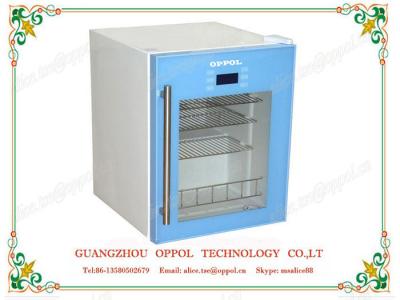 China OP-114 OEM Manufactured Single Glass Door Mini Medical Laboratory Refrigerator for sale