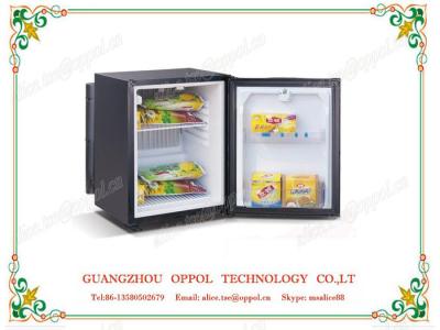 China OP-617 Black Color Solid Door Tea Storage Cooled Hotel Mini Freezer for sale