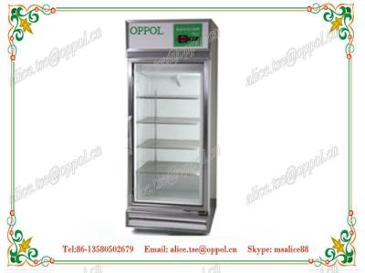 China OP-1010 Temperature Well Control Drugstore Display Freezer , Glass Door Freezer for sale