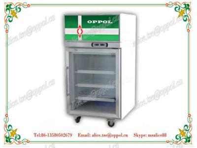 China OP-1011 Single Swing Door Mini Drug Storage Freezer , Drug Display Freezer for sale