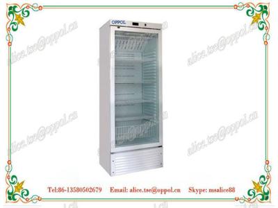 China OP-806 Single-temperature Medical Drug Storage Freezer ,Vertical Glass Door Freezer for sale