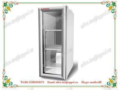 China OP-124 Medical Laboratory Upright Glass Door Freezer , Hospital Lab Refrigerator for sale