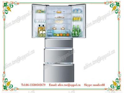 China OP-518 Stainless Steel Electricity Power Source No Frost French Doors Refrigerator for sale