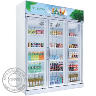 China OP-A303 Commercial Supermarket Storage Wine Beverage Display Cooler for sale