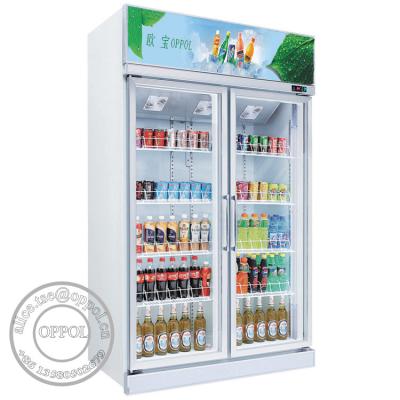 China OP-A305 Supermarket Refrigeration Equipment Cold Beverage Fridge with LED Light for sale