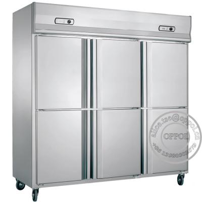 China OP-A507 Direct Cooling 2000L Capacity Stainless Steel Upright Refrigerator for sale