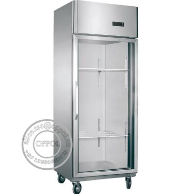 China OP-A701 Danfoss Brand Compressor Upright Display Showcase Refrigerator for sale