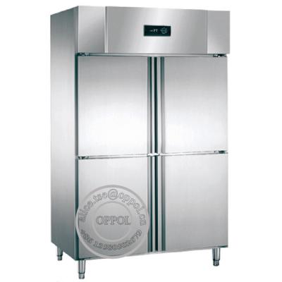 China OP-A806 Four Stainless Steel Doors Freezer Refrigerated Cabinet Manufacturer for sale