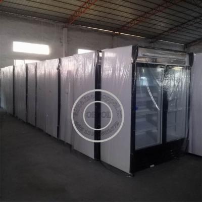 China OP-A410 Sliding Glass Door Supermarket Fridge with Good Compressor Condenser for sale