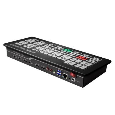 China 6 Channel Encoding and Decoding Full HD Live Streaming Video Switcher Good Quality Multi-camera 35*35*10cm/1.3KG Mixers for sale