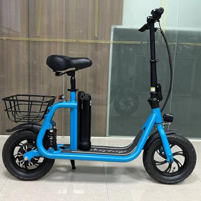 China 12 Inch Mini Folding Electric Bicycle Portable Two-Wheel Young Lady Electric Bicycle Unisex Electric Bike for sale